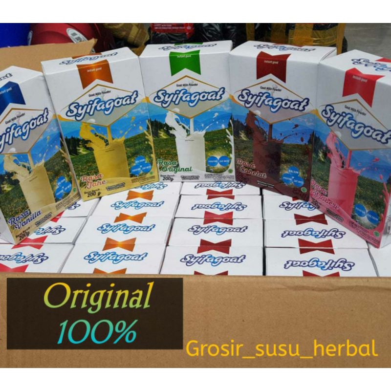 

PROMO!!! Syifagoat Syifagoat Syifa Goat Susu Kambing etawa ettawa Original Aneka Rasa Best Seller Minum susu yuk