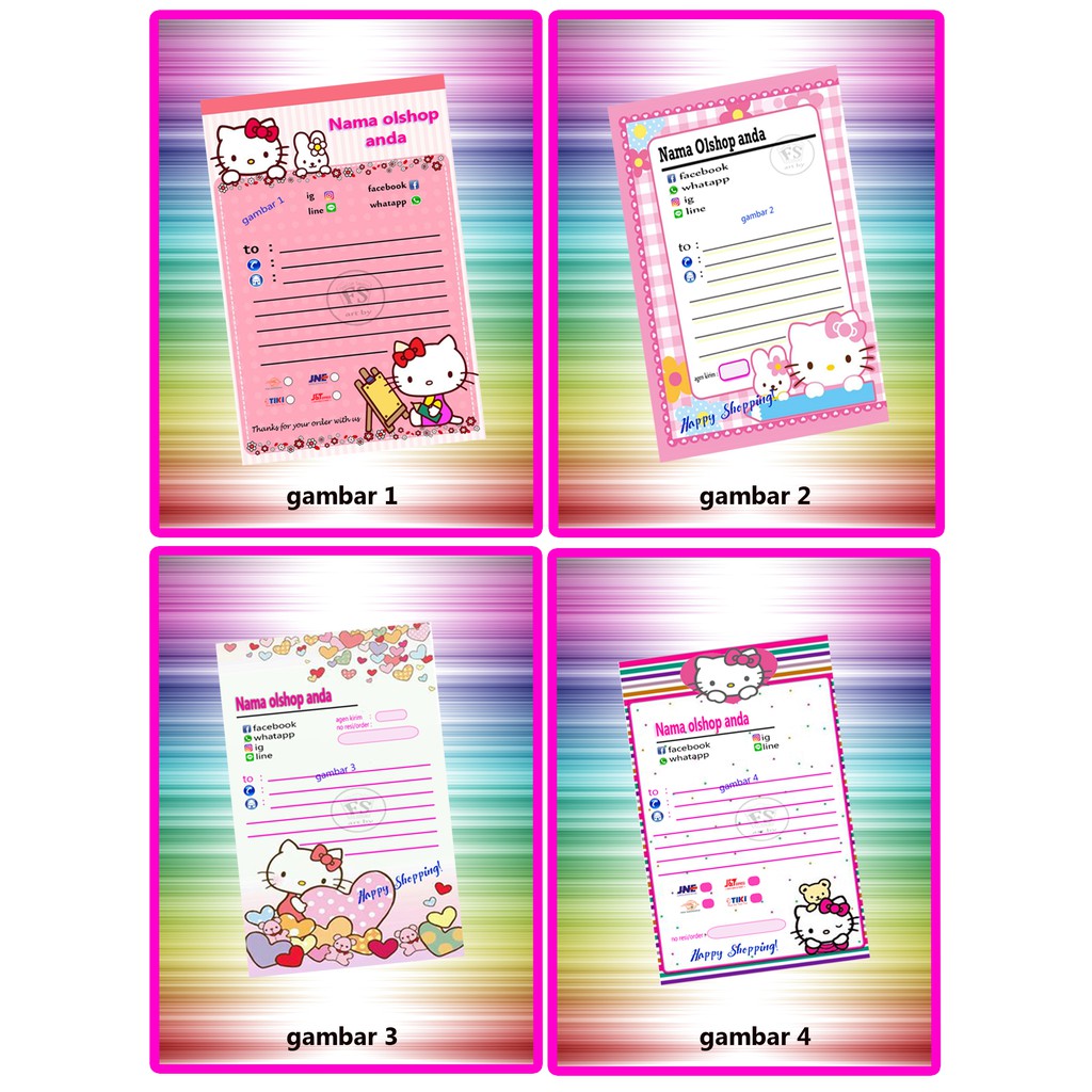 

label alamat olshop hellokity NEW