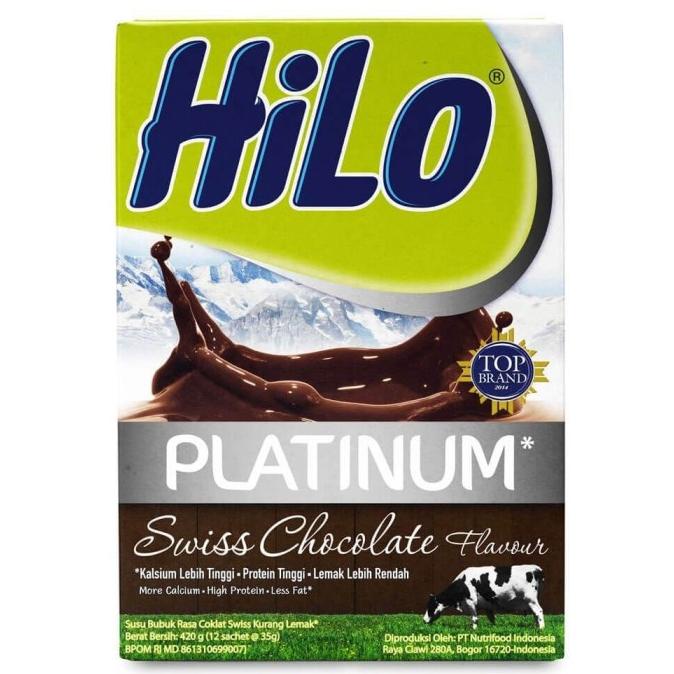 

BISA COD SUSU HILO PLATINUM SWISS CHOCOLATE 420GR SUSU TINGGI KALSIUM&PROTEIN