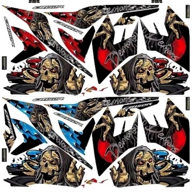 Striping CB150R / CB 150 R 2015 2016 2017 Variasi Sticker Motor Stiker Scotlite Skotlet Motor Lis