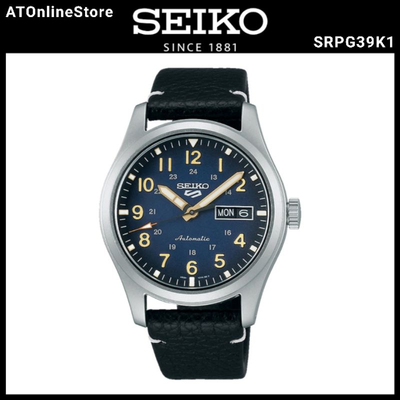 Jam Tangan Pria Seiko 5 Sports Automatic Field Military Black SRPG39K1 ORIGINAL Garansi Resmi