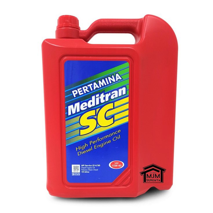 Oli Pertamina Meditran SC 10 Liter 15W-40 Mesin Diesel Solar Galon 10L 15W40 SC40 Original 100% ASLI