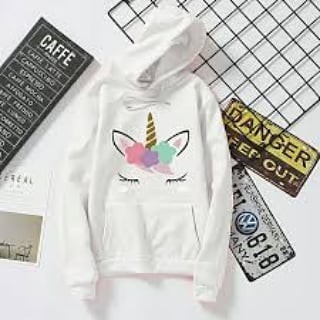 TERMURAH !! SWEATER HOODIE CEWEK / SWEATER HOODIE UNICORN RAINBOW WANITA