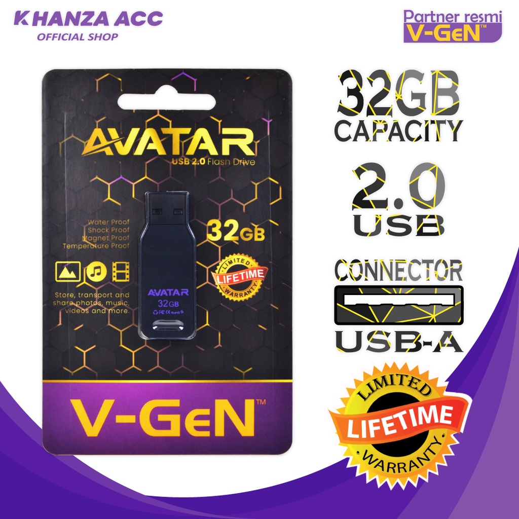 KHANZAACC Flashdisk VGEN Avatar 32GB USB 2.0 Flashdrive