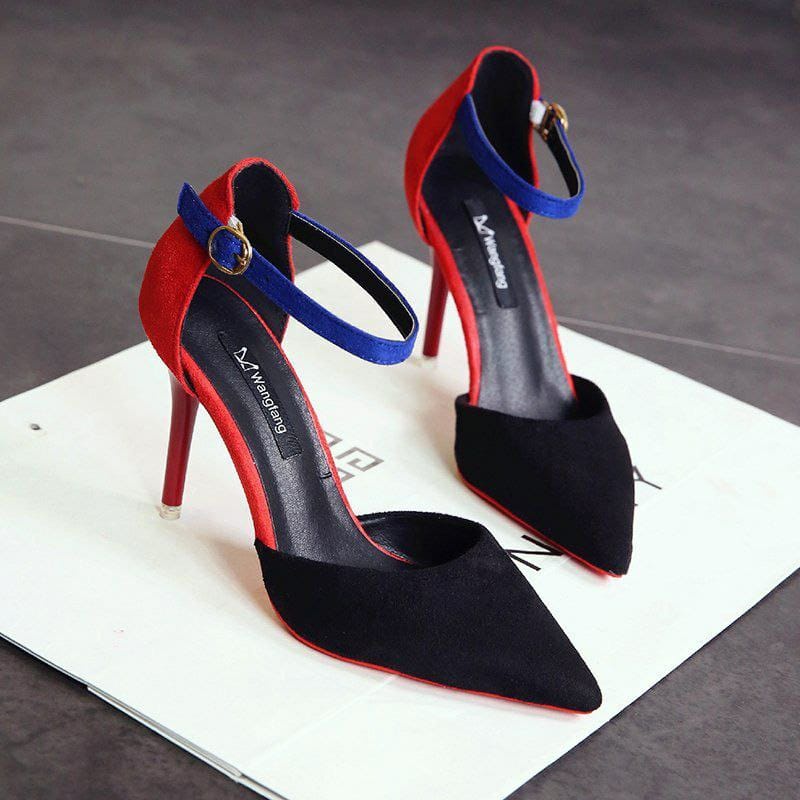 JSH 666 (SIZE 35-39) RISCE SEPATU HIGH HEELS 10CM IMPORT WANITA CEWEK PEREMPUAN JAKARTA BATAM