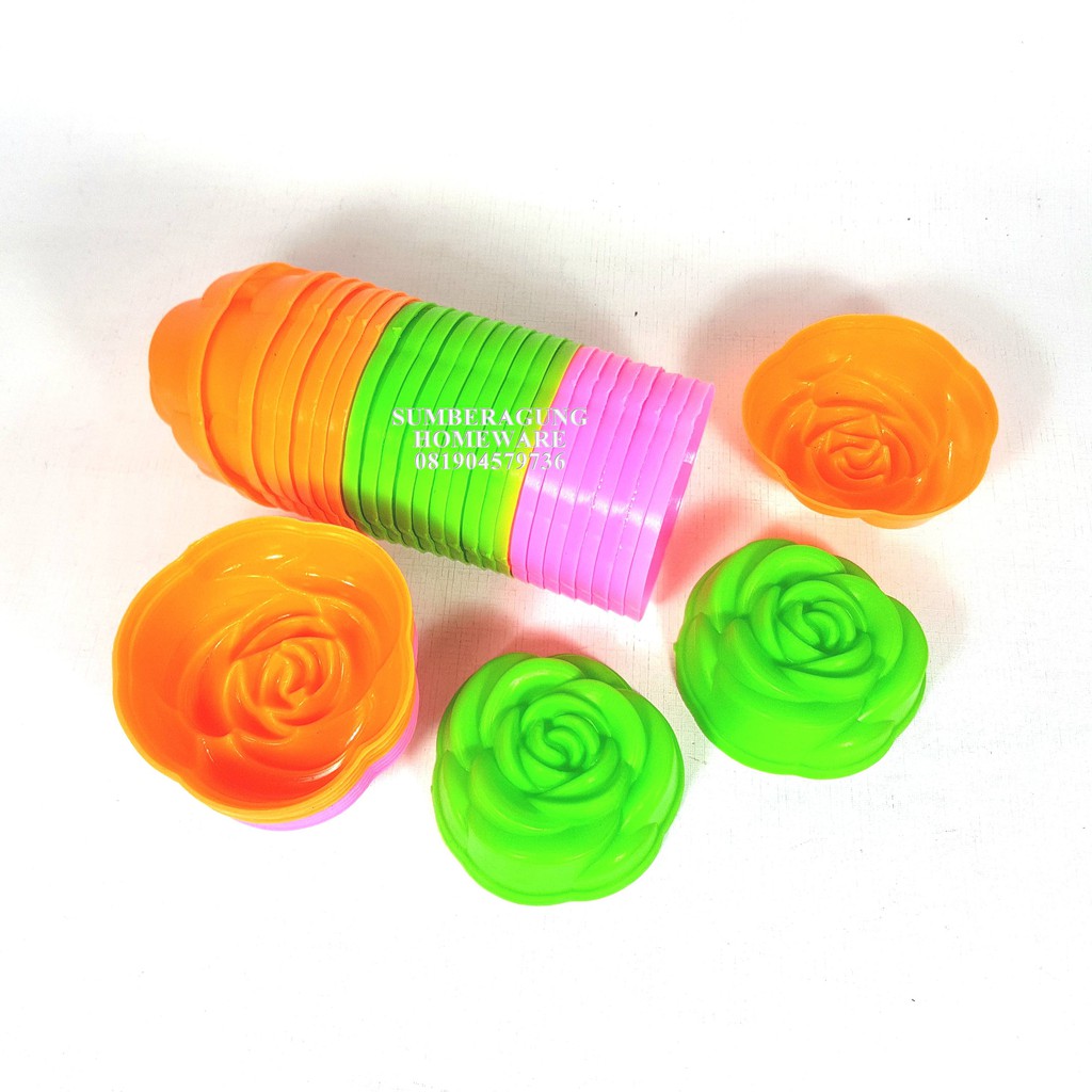 Cetakan Plastik  Kue Kukus MAWAR Cetakan  Putu Ayu Agar 