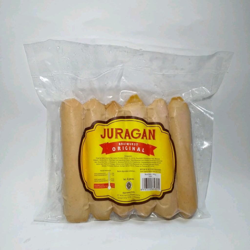 

Juragan Sosis Bratwurst Original 6S/500 gr
