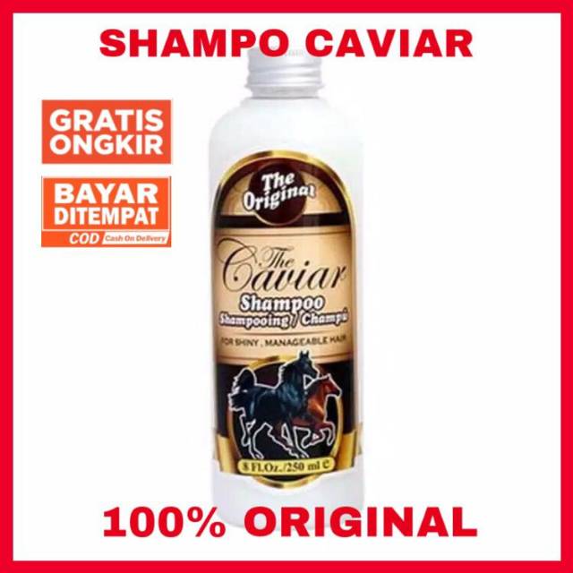 Shampo Caviar Original DIJAMIN ASLI KODE BISA DI TRACK pemanjang rambut sampo kuda