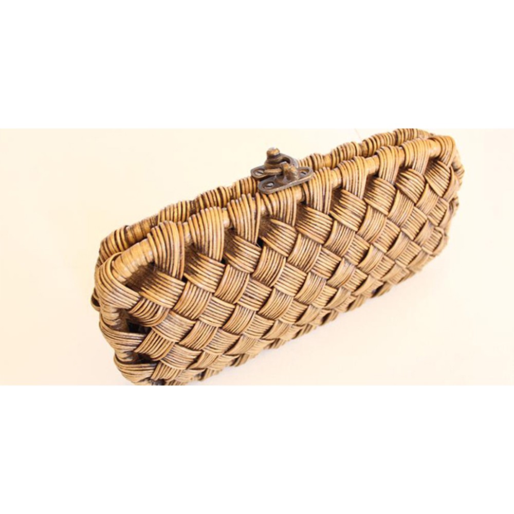 Clutch Rotan Awul  - Dompet Pesta Etnik, Dompet Rotan Anyaman, Clutch Anyam Rotan Murah