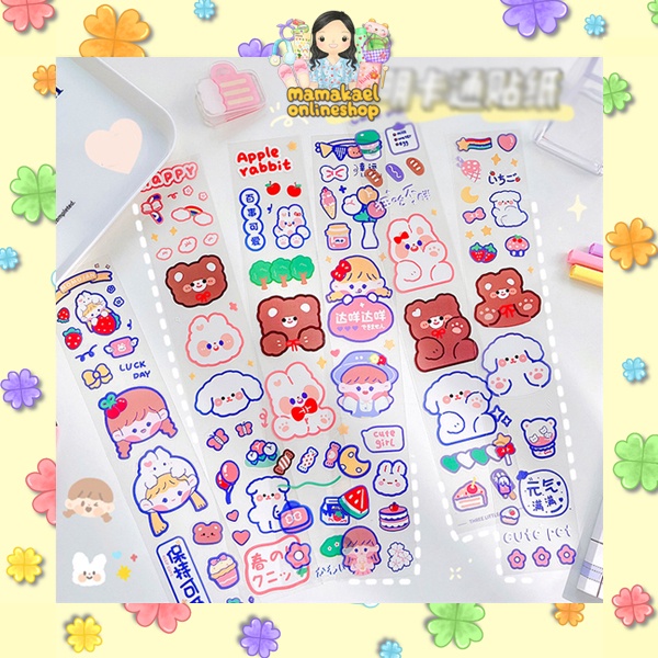 

Sticker Gambar Jumbo Doodle Planner Hias Diary Buku Bujo Bullet Journal Cute Lucu panjang 35 x 6 cm MK1328
