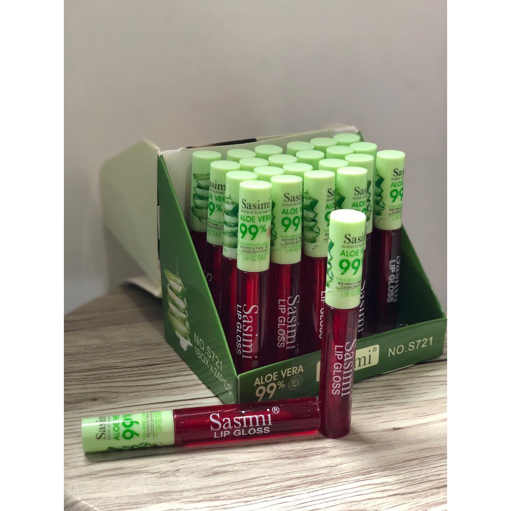 dailybar - Liptint Sasimi Aloe Vera 99% / Lip Tint/ Lipgloss bening/ lip gloss clear/ liptin MURAH