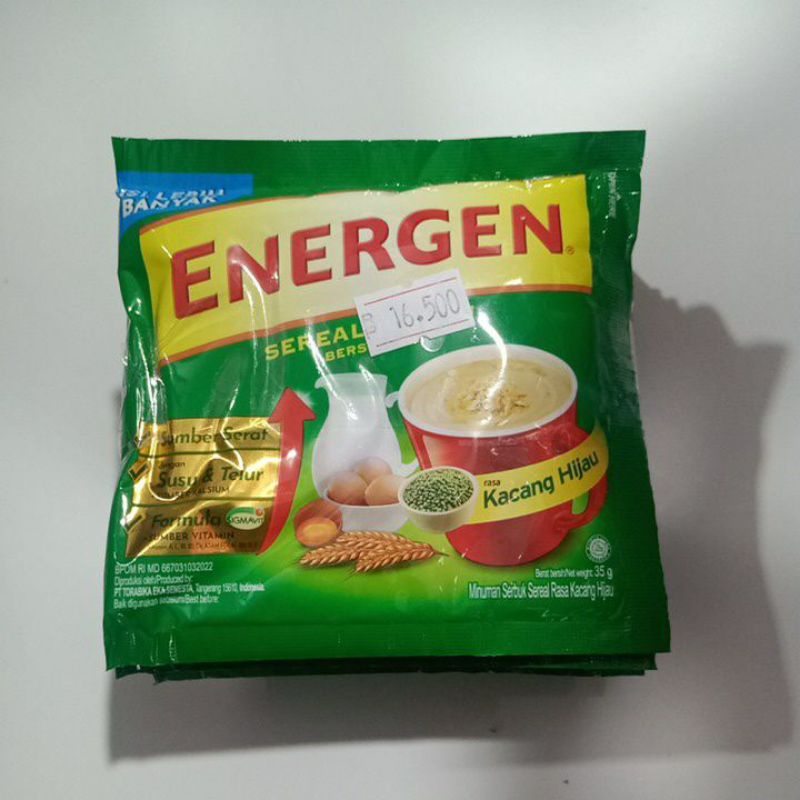 

ENERGEN KACANG HIJAU 35g (Isi 10 Sachet)