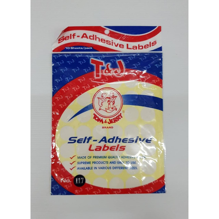 

LABEL STICKER TOM & JERRY NO 117 PER PAD 10 LEMBAR