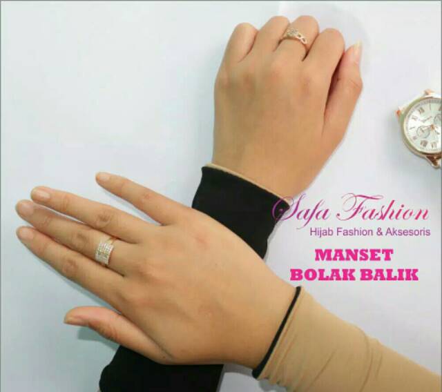 Manset Bolbal Panjang 15±Cm/Manset 2in1 /Handsock Bolbal/Handsock Jempol Wanita