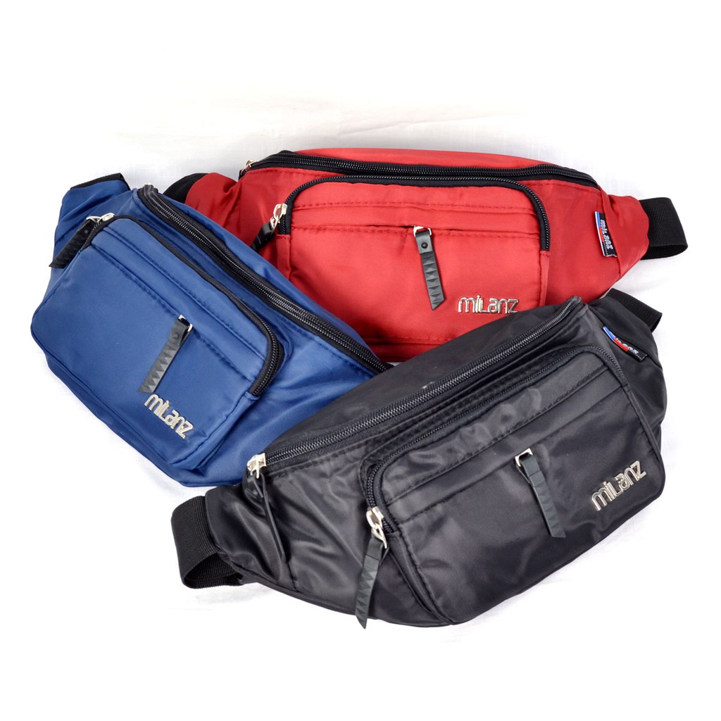 Tas Pinggang - Waistbag Milanz 3 Warna Pria Import 7654-7