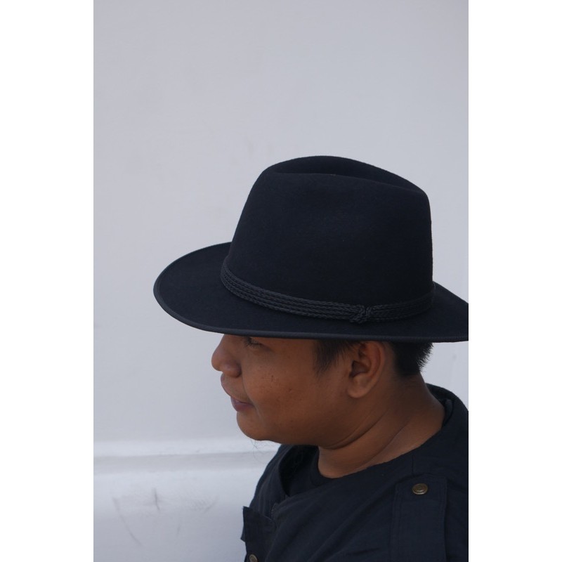topi laken fedora import brand moris / mayser