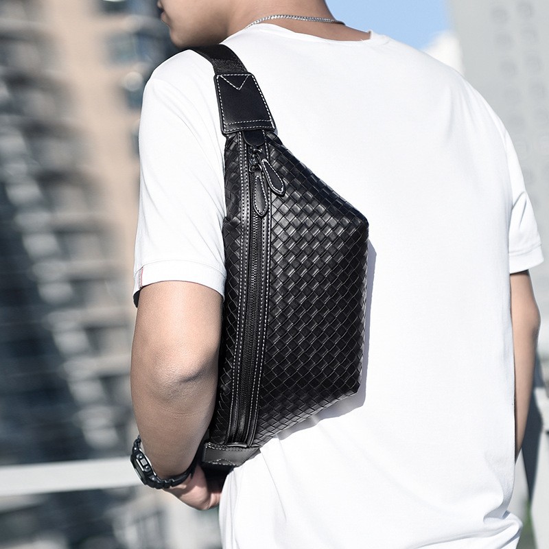 Tas Selempang Kulit Pria Waistbag Slempang Tas Pria 6911-1