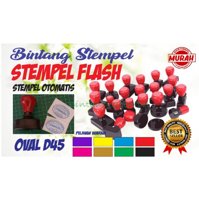 

Stempel Flash Oval D45 / Stempel Otomatis