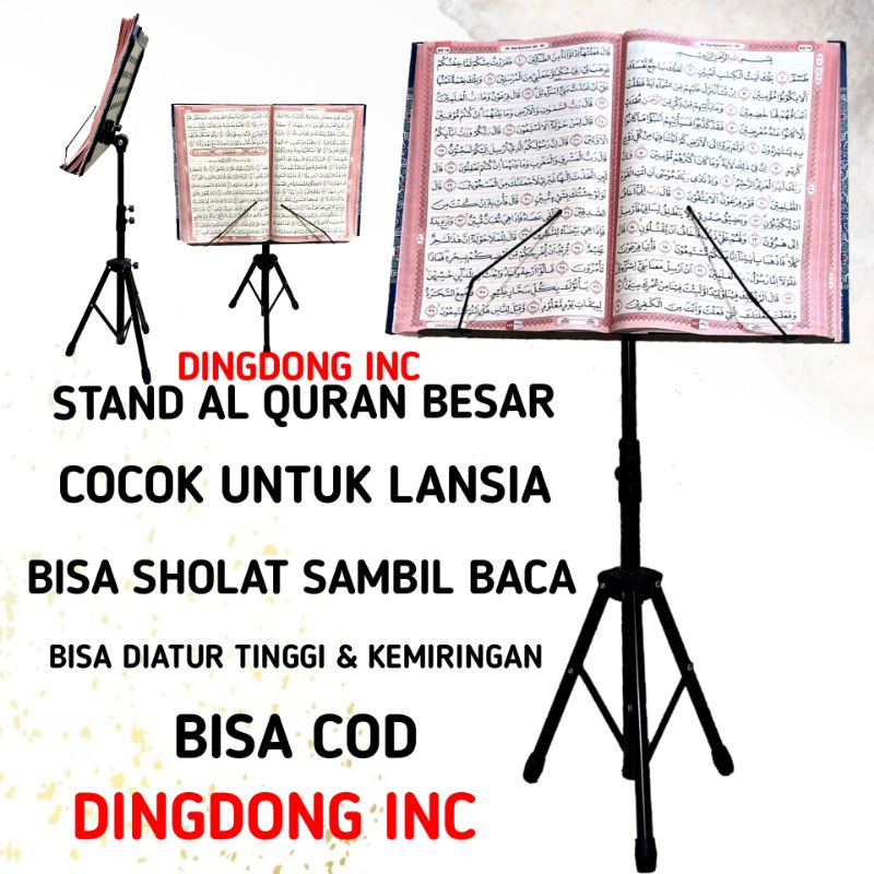 DUDUKAN AL QURAN LANSIA JUMBO STAND AL QURAN BESI KOKOH