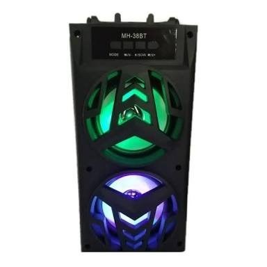 DOUBLE BASS SPEAKER BLUETOOTH KARAOKE SPEAKER PORTABLE MH38 NO INCLUDE MIC - XOBOX