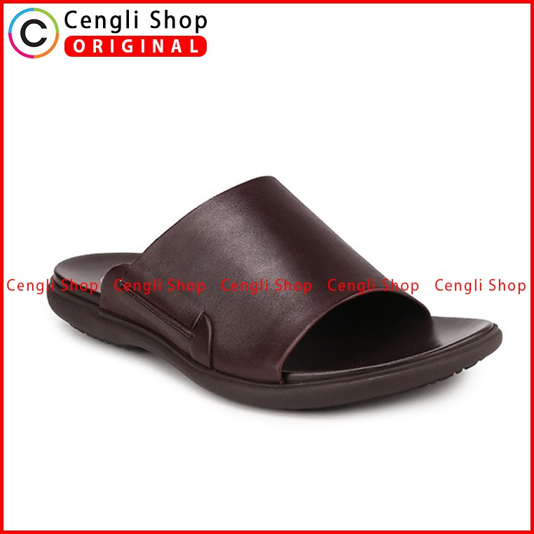 PLAYBOY SANDAL KULIT CASUAL PRIA ORIGINAL TERBARU BRANDED COKLAT PLD6