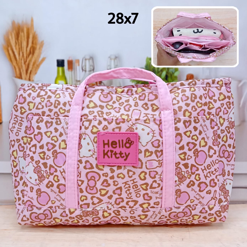 Tas Tenteng Hello Kitty Leopard / Tas Hello Kitty / Tas Hello Kitty Leopard / Tas Hello Kitty Macan