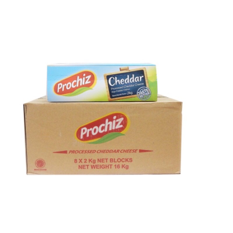 

keju cheddar prochiz premium 1dus isi 8x2kg grab gojek