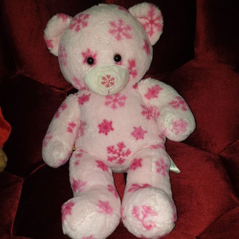 Bear Build a bear pink snow