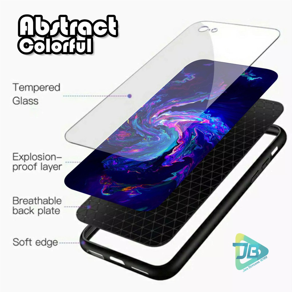 SOFTCASE BACK CASE GLASS KACA ABSTRACT OPPO A1K A3S A5S A7 A12 A11K A5 A9 A11X A15 A31 JB2787