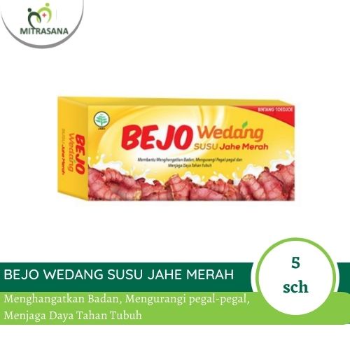 

BEJO Wedang Susu Jahe Merah Isi 5 Sch