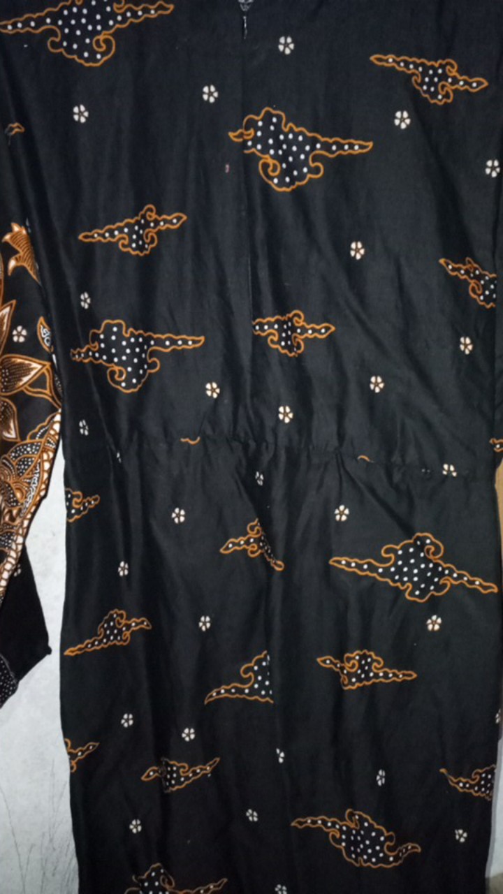 Gamis Batik Sriwedari Maxi Jumbo Bumil Busui Katun Sogan Allsize Ld 110 Ld 120