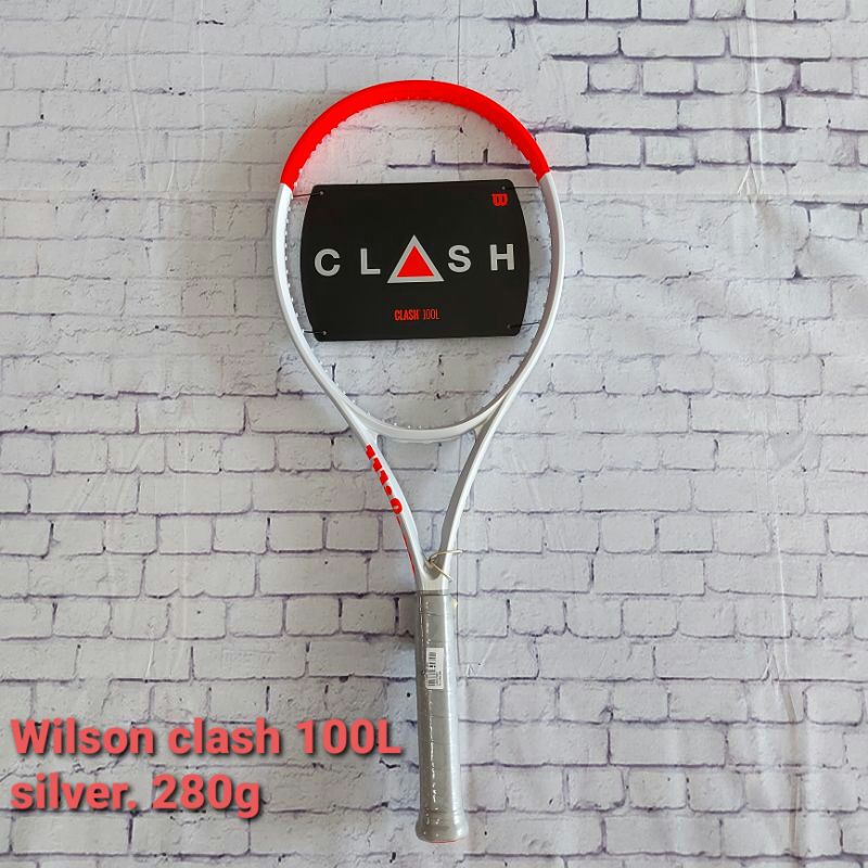 RAKET TENIS WILSON CLASH 100L SILVER 280G ORIGINAL
