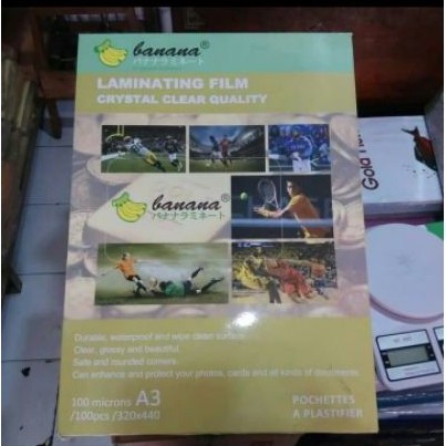 

plastik laminating A3 merk banana