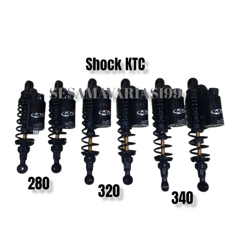 Shockbreaker copy ktc full black double tabung 280 320 340 bebek nmax rx king juptz nouvo fzr1 dll