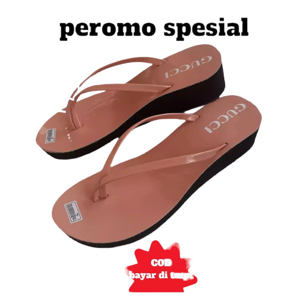 SANDAL WANITA WEDGES JAPIT GUCCI