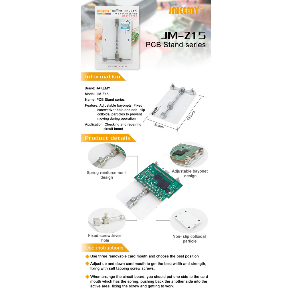 Penjepit PCB Ragum PCB Holder Jakemy PCB Stand Series - JM-Z15