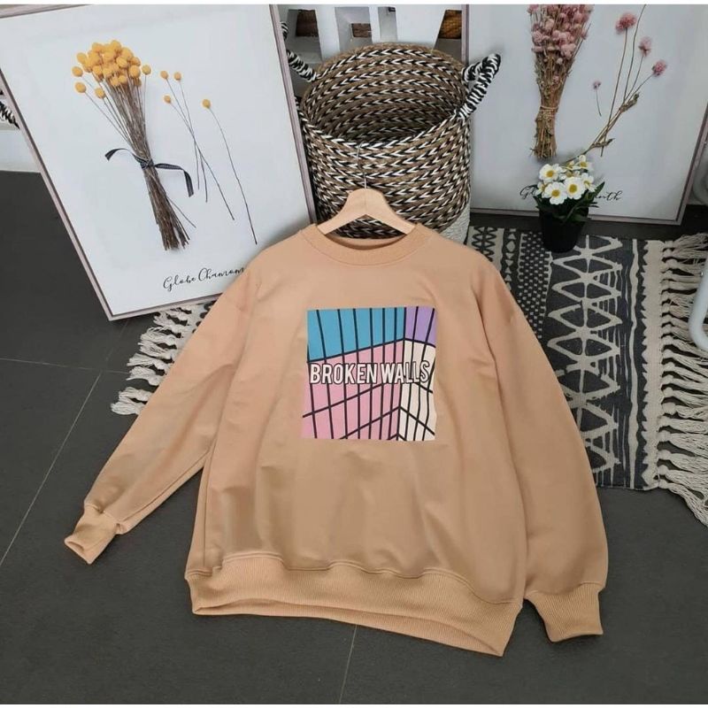 Broken wals sweater fashion remaja