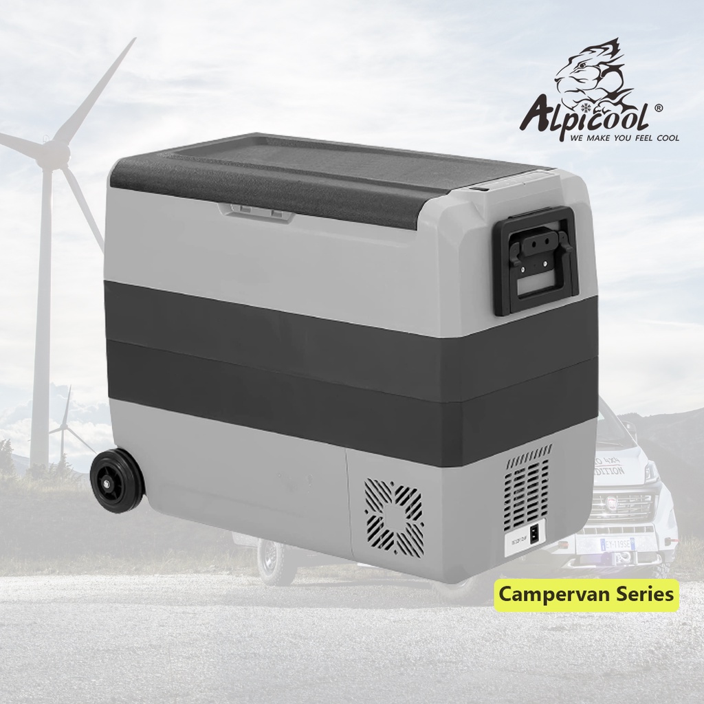 Kulkas Portable Alpicool T60 60L Freezer Mobil Campervan Freezer Mobil Motorhome