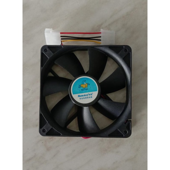 Fan Casing 12CM Hitam / Kipas CPU + Baut / Fan Casing Hitam 12 Cm