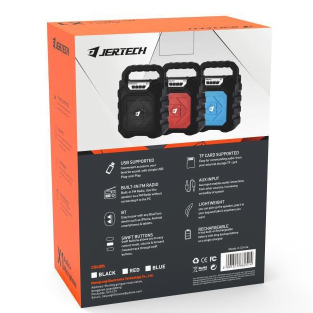 KISONLI - Speaker Bluetooth Tenteng Plus Mic Karaoke, Radio, USB, Micro SD - Jertech X1-6