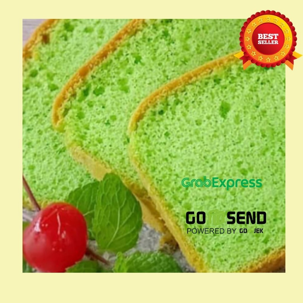 Kue Bolu Cake Pandan Panggang Chiffon Pandan ukuran 24