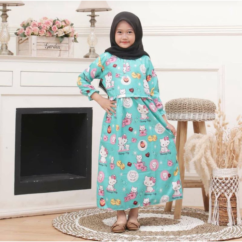 GAMIS KATUN ANAK USIA 5-7 TAHUN