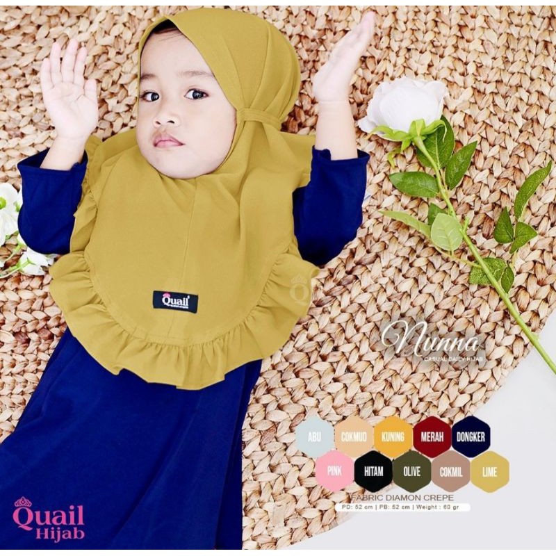 NUNNA QUAIL / JILBAB BAYI QUAIL / JILBAB ANAK QUAIL / QUAIL KIDS