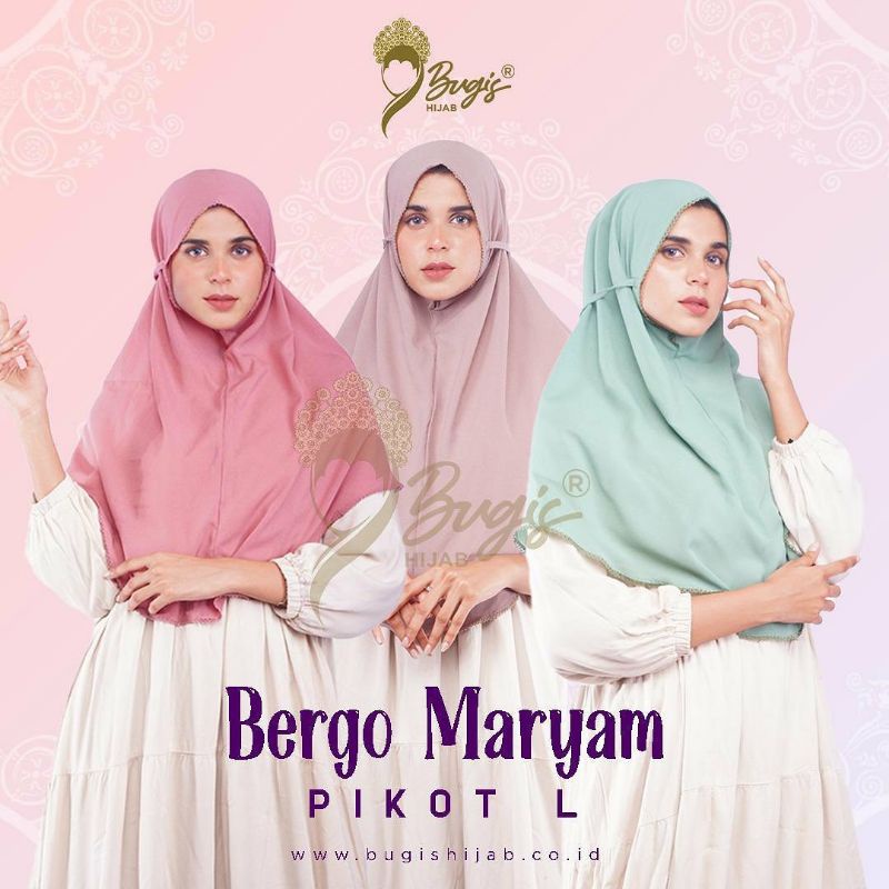 [ PART 1 ] BERGO MARYAM PIKOT / CROCHET SIZE L ORI BUGIS HIJAB