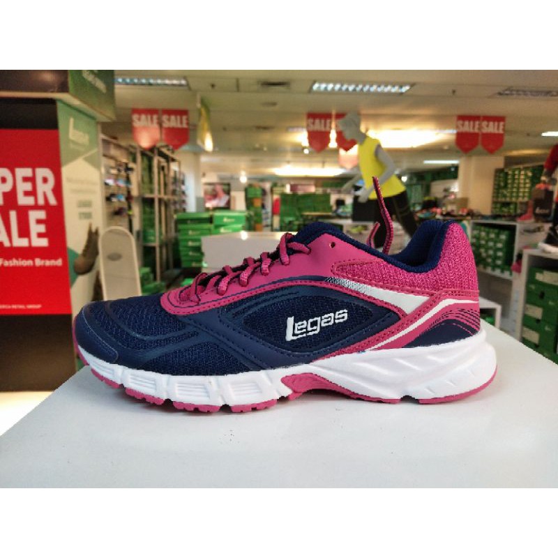 Sepatu League Legas Lari Cewe Biru Evade 2 La W Running Shoes Wanita Original