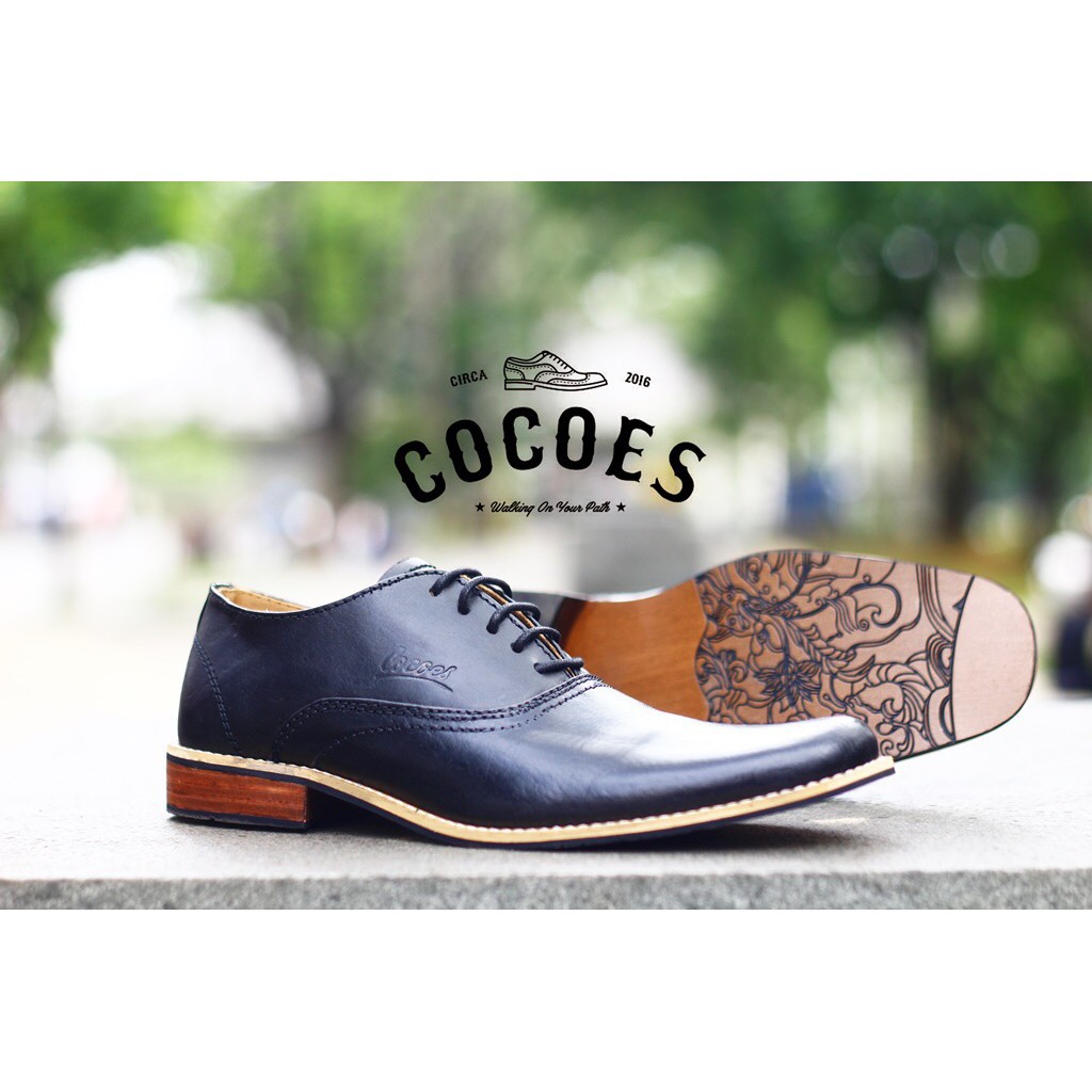 Sepatu pria pantofel Cocoes Marker kulit ori handmade