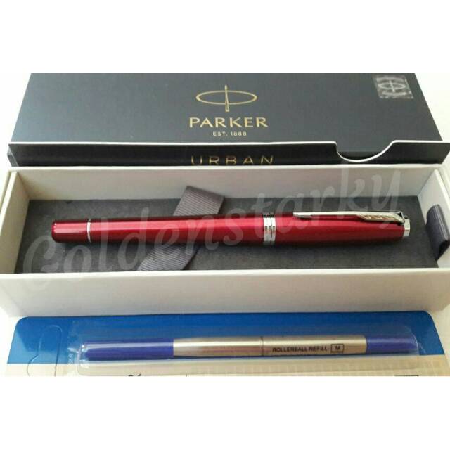 

Paket 1 Klik: 1pcs Parker Urban Vibrant Magenta CT Rollerball + 1pcs Refill Rollerball