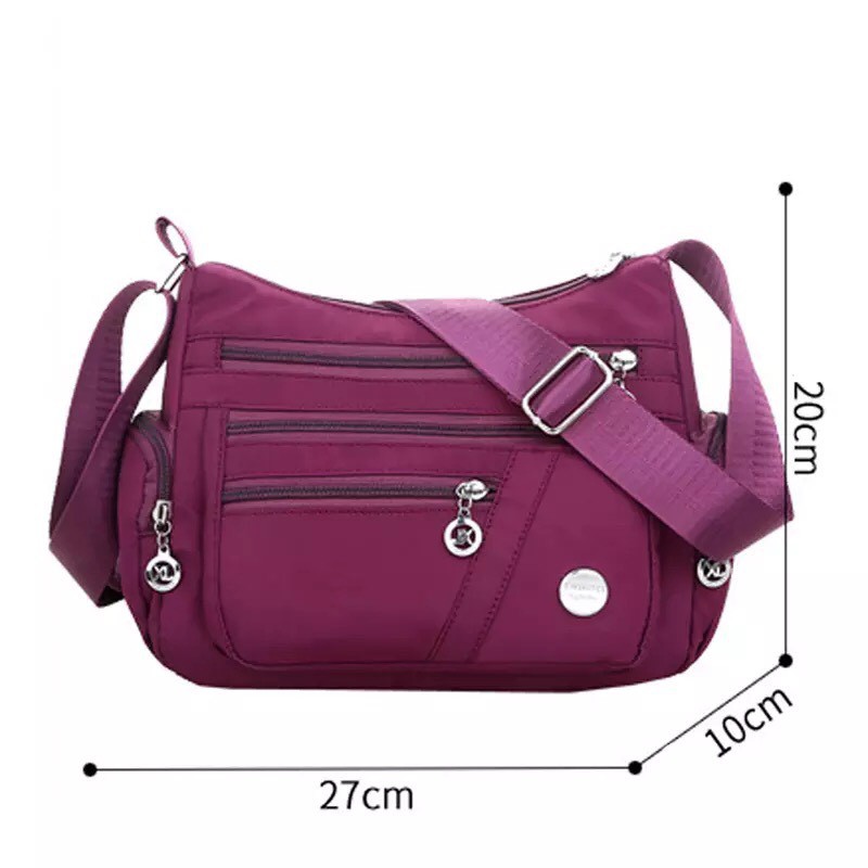 Popular Fashion Women Nylon Shoulder Bag/Tas Selempang waterproof J13M