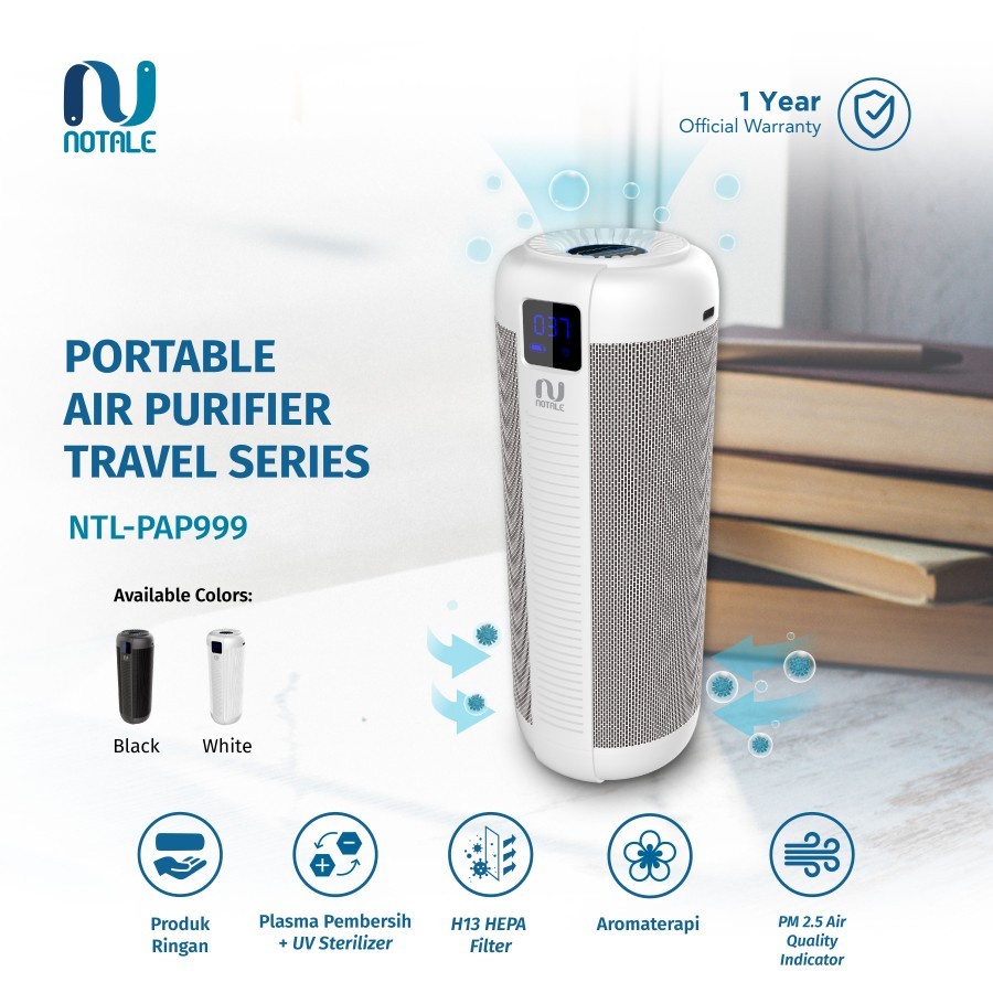 Notale Car Air Purifier UV Travel Series HEPA 13 - Garansi Resmi