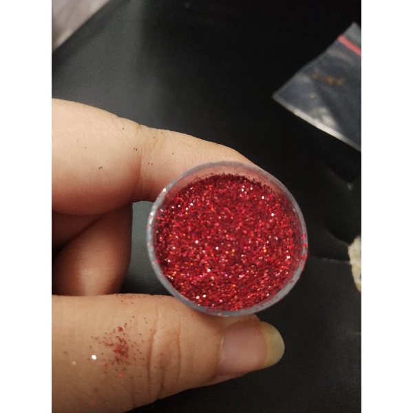 SERBUK GLITTER HOLOGRAM RAINBOW PER 10 GRAM